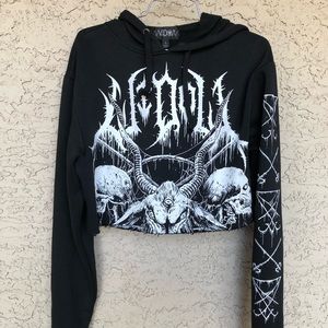 Goth style hoodie